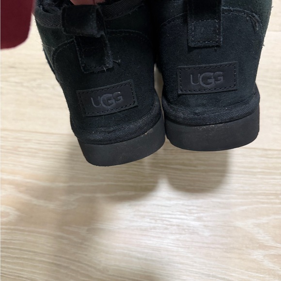 UGG Black Suede Short Ankle Boots - Picture 4 of 4
